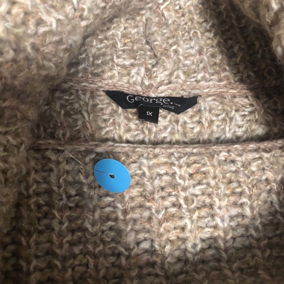NWOT knitted turtleneck sweater 1X - Picture 3 of 4